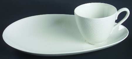 Blue Fire Snack Plate & Cup Set