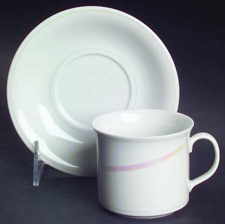 Claire De Lune Flat Demitasse Cup & Saucer Set