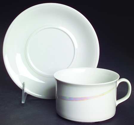 Claire De Lune Flat Cup & Saucer Set