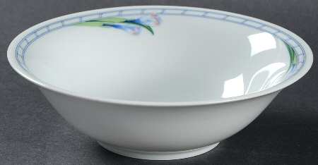 Fleur Blue Coupe Cereal Bowl