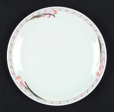 Fleur Peach Bread & Butter Plate