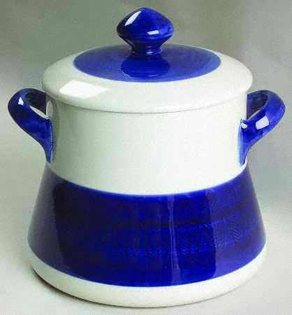 Koka Blue Bean Pot & Lid