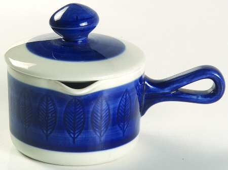 Koka Blue Individual Gravy Boat & Lid