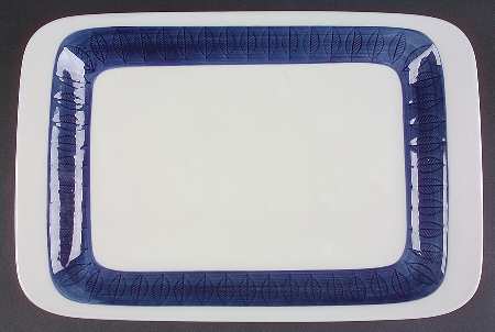 Koka Blue 14" Rectangular Serving Platter