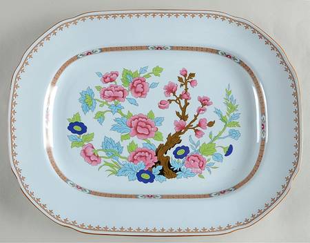 Lotus 14" Oval Serving Platter