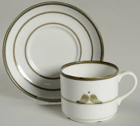 Nordica Flat Demitasse Cup & Saucer Set
