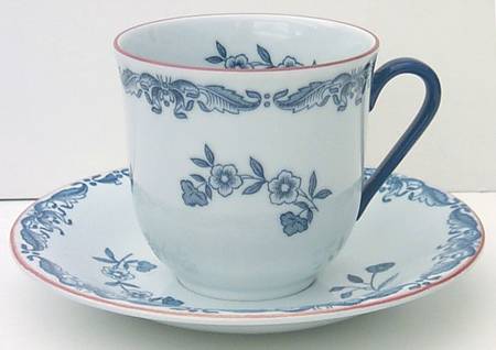 Ostindia Large Flat Cup & Saucer Set