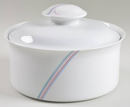 Rainbow 1.5 Qt Round Covered Casserole