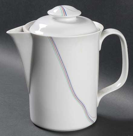 Rainbow Coffee Pot & Lid