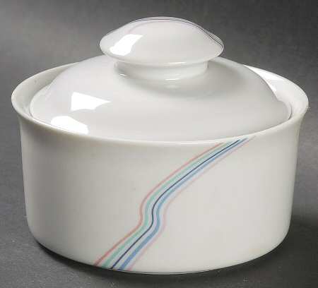 Rainbow Sugar Bowl & Lid