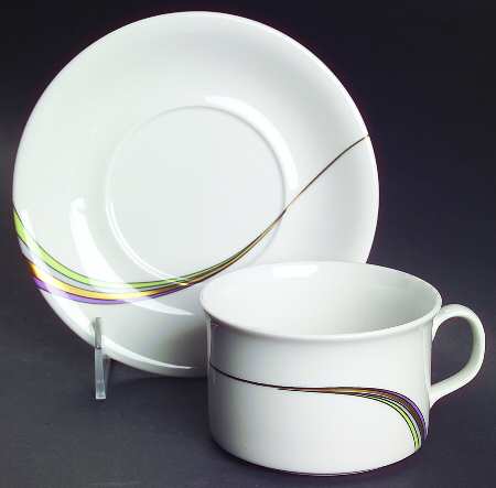 Space Flat Cup & Saucer Set