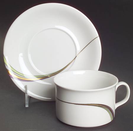 Space Flat Cup & Saucer Set