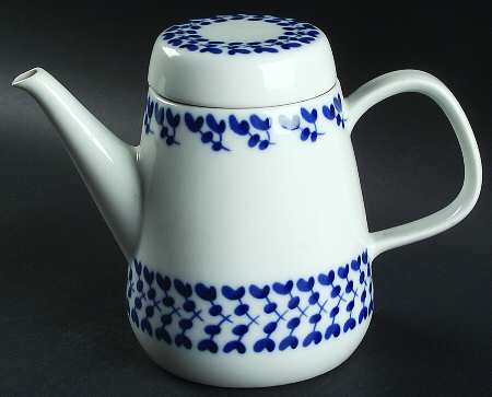 Swedish Blue Tea/Coffee Pot & Lid