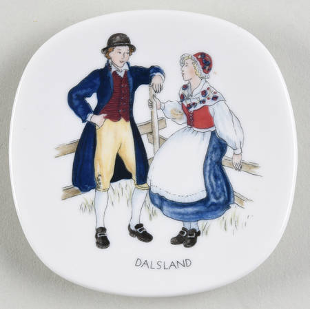 Swedish National Costumes Butter Pat