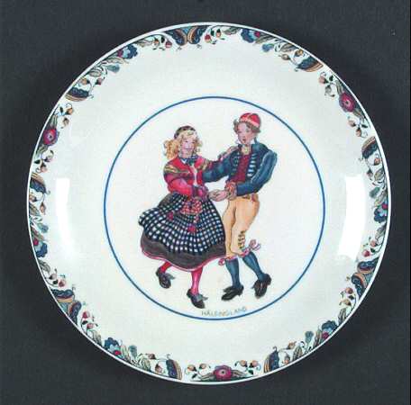 Swedish National Costumes Bread & Butter Plate