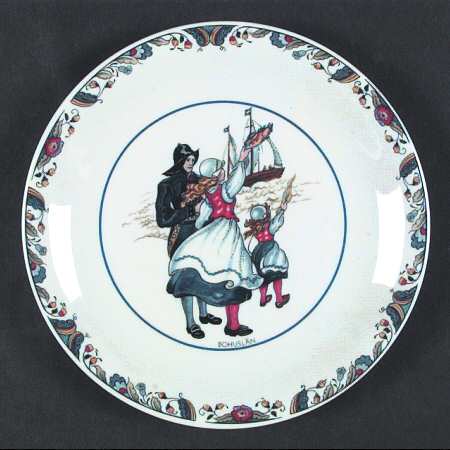 Swedish National Costumes Bread & Butter Plate