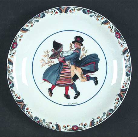 Swedish National Costumes Bread & Butter Plate