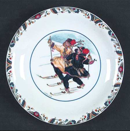 Swedish National Costumes Bread & Butter Plate