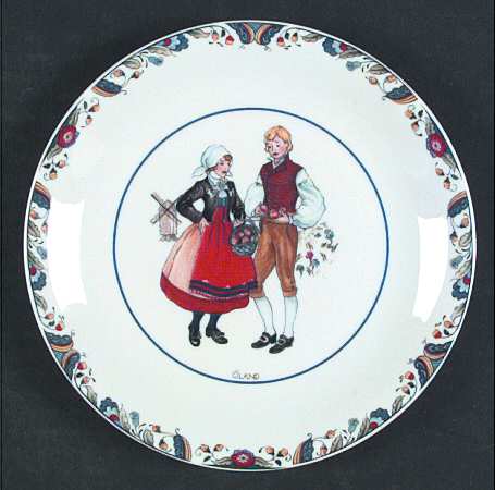Swedish National Costumes Bread & Butter Plate