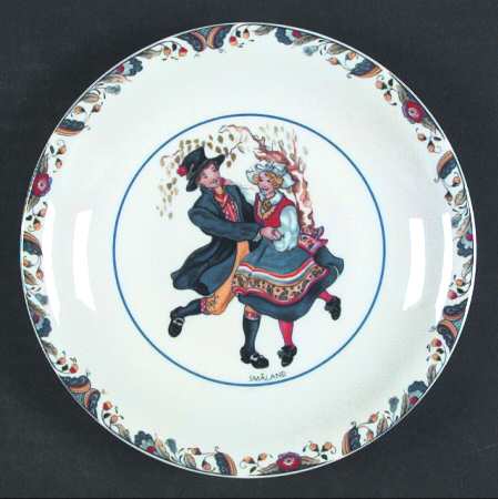 Swedish National Costumes Bread & Butter Plate
