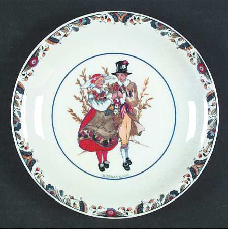 Swedish National Costumes Bread & Butter Plate