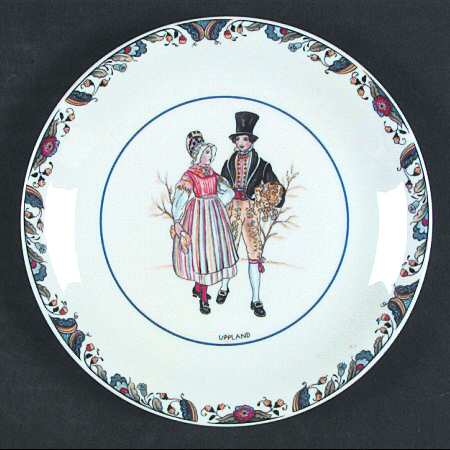 Swedish National Costumes Bread & Butter Plate