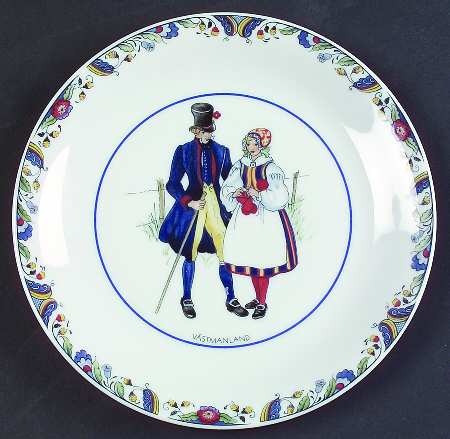 Swedish National Costumes Bread & Butter Plate