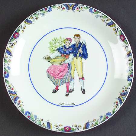 Swedish National Costumes Bread & Butter Plate
