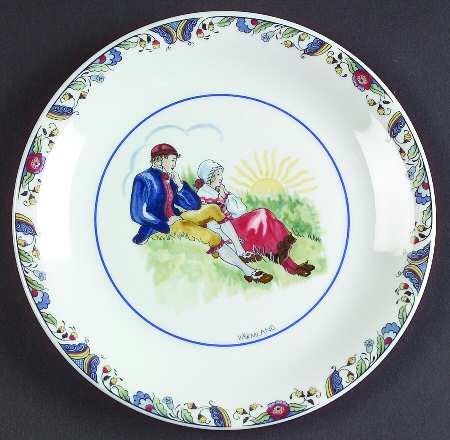 Swedish National Costumes Bread & Butter Plate