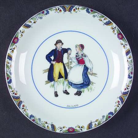 Swedish National Costumes Bread & Butter Plate