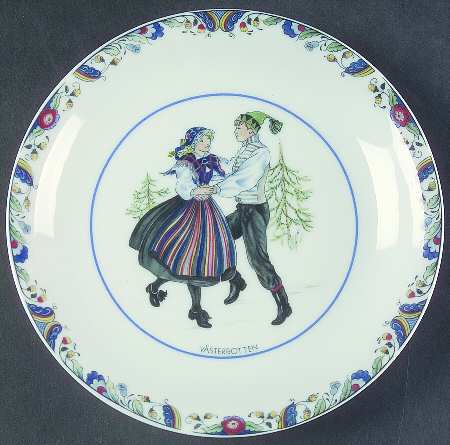 Swedish National Costumes Bread & Butter Plate