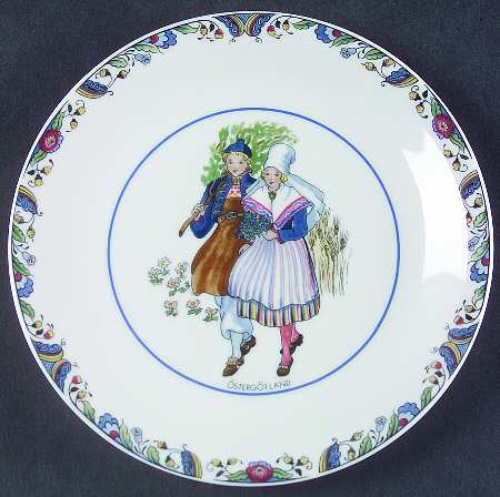 Swedish National Costumes Bread & Butter Plate