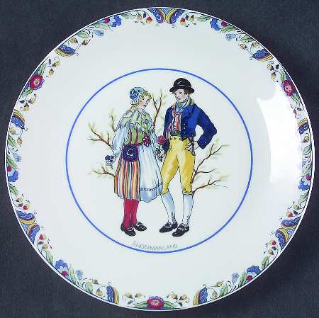 Swedish National Costumes Bread & Butter Plate