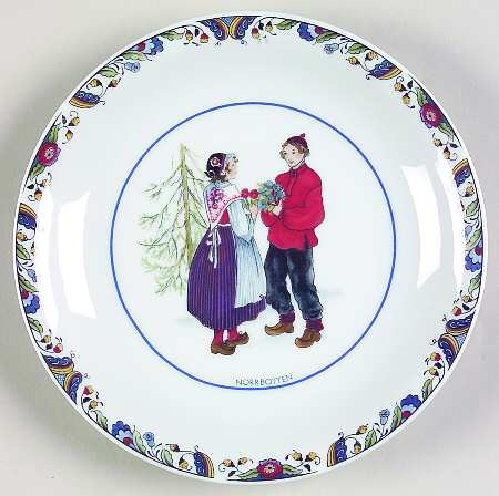 Swedish National Costumes Bread & Butter Plate