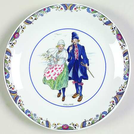 Swedish National Costumes Bread & Butter Plate