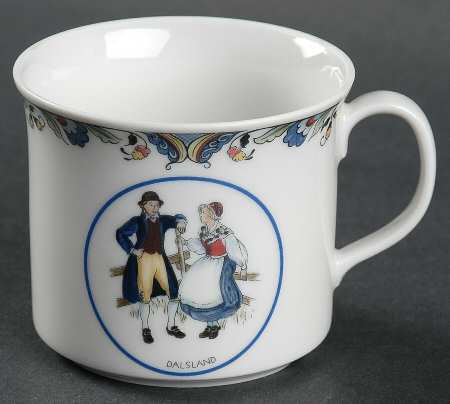 Swedish National Costumes Flat Cup