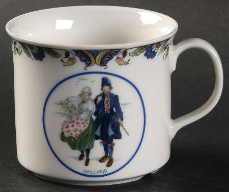 Swedish National Costumes Flat Cup