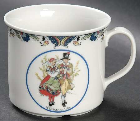Swedish National Costumes Flat Cup
