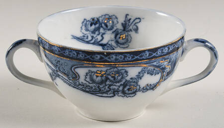 Renown Blue Flat Bouillon Cup