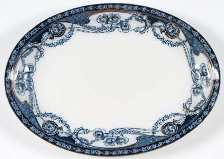 Renown Blue 16" Oval Serving Platter