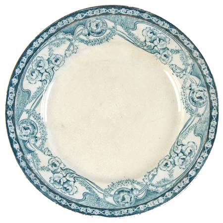 Renown Blue and Green Dessert/Pie Plate