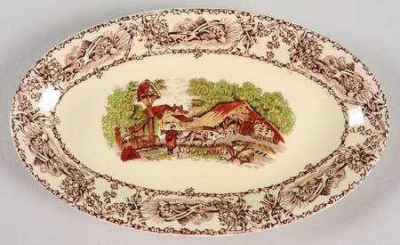 Rural Scenes Brown Multicolor Relish