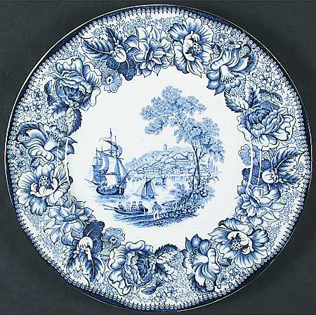 Safe Harbour Blue (White Background) by Royal Staffordshire
