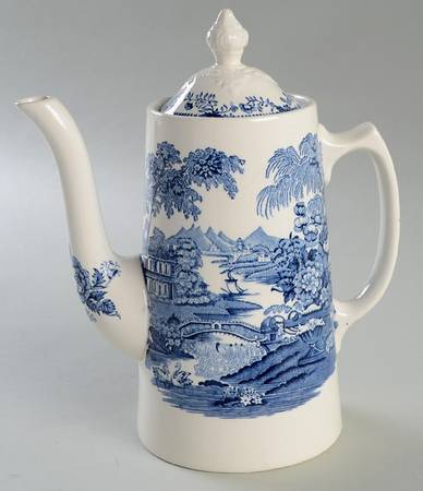 Tonquin Blue Coffee Pot & Lid