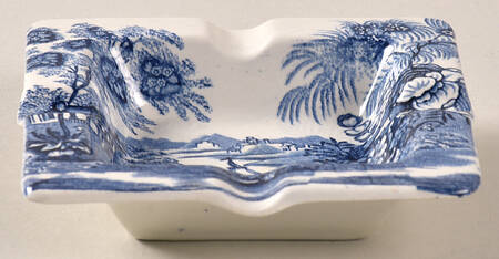 Tonquin Blue 4" Square Ashtray