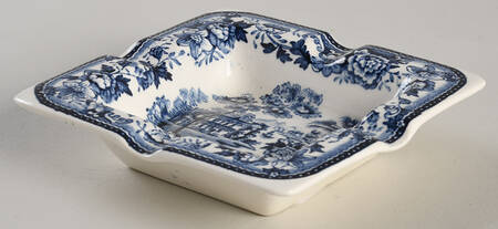 Tonquin Blue 4" Square Ashtray