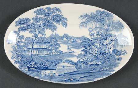 Tonquin Blue Individual Gravy Boat Underplate