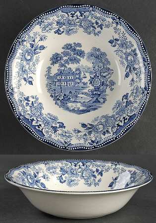 Tonquin Blue 7" Round Vegetable Bowl
