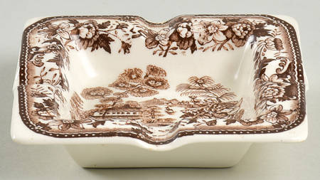 Tonquin Brown 4" Square Ashtray