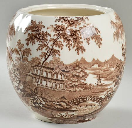 Tonquin Brown Cookie Jar No Lid